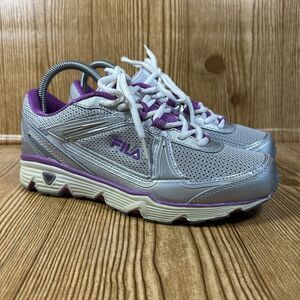 Fila‎ 3SR096LZ-061 Grey & Purple Running Shoes Women’s size 6.5 New